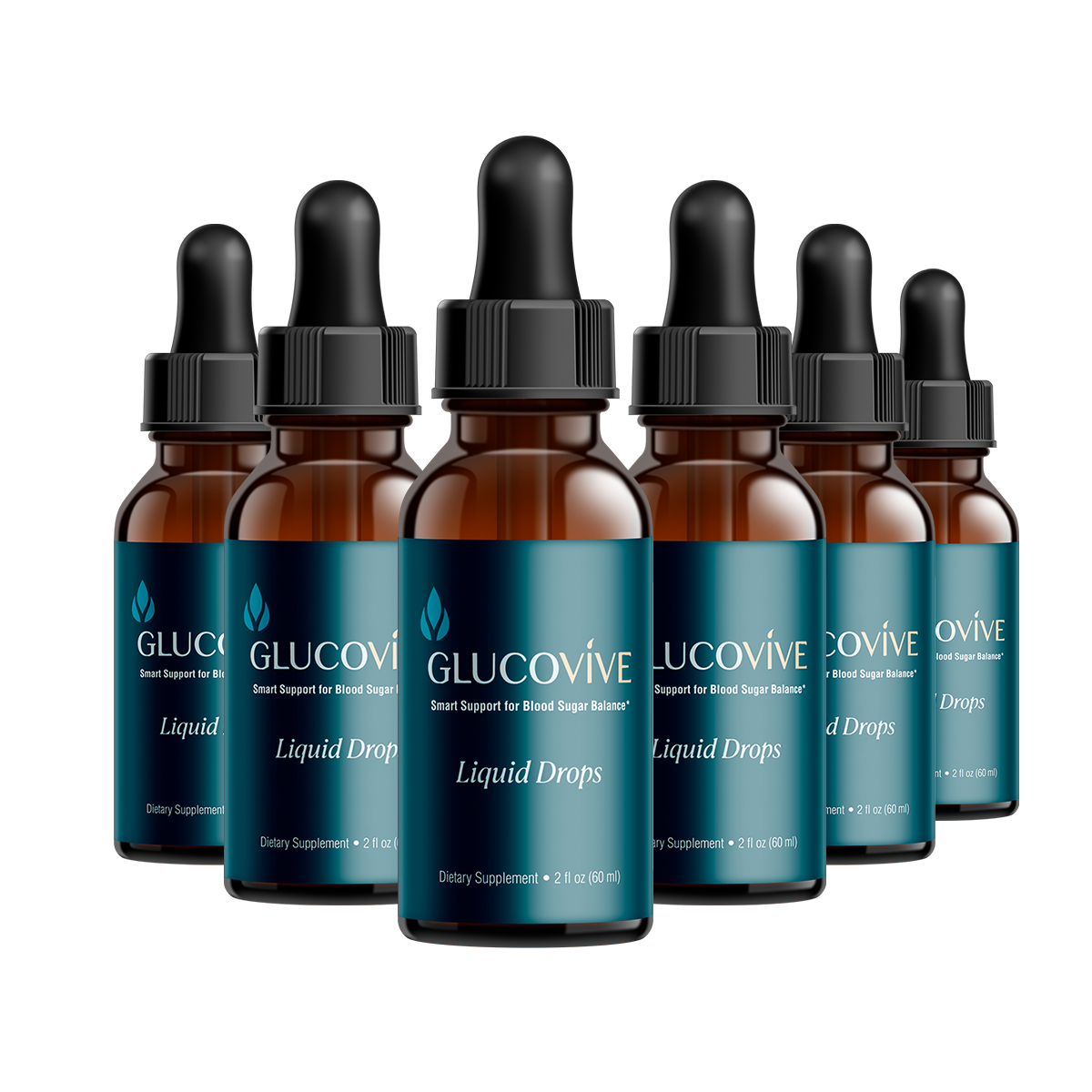 GlucoVive 6 bottles
