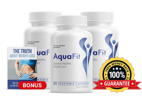 AquaFit Capsules product — 3-bottle package