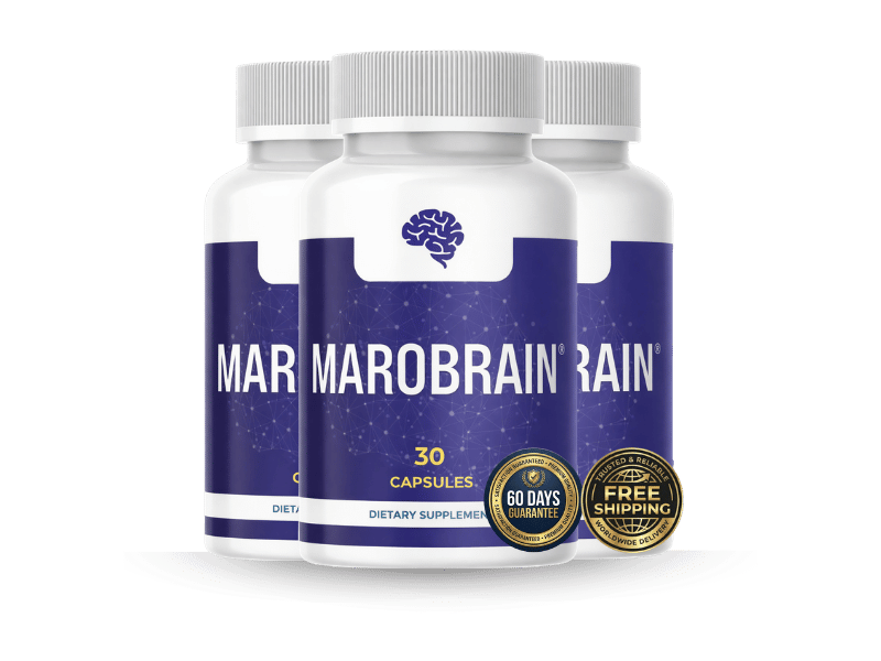 MaroBrain — cognitive support supplement bottles