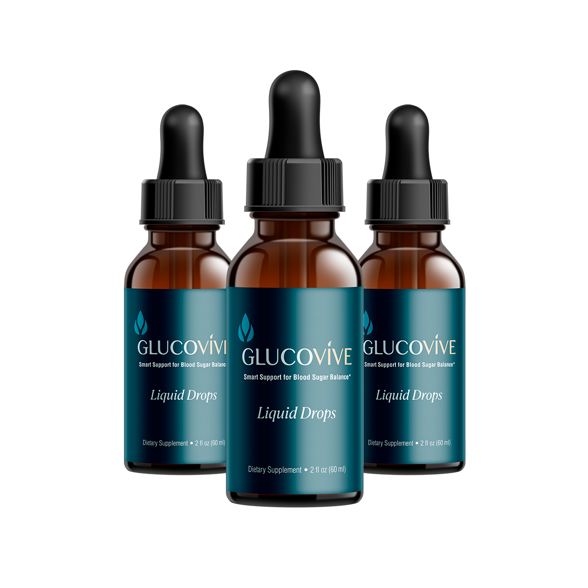 GlucoVive 3 bottles